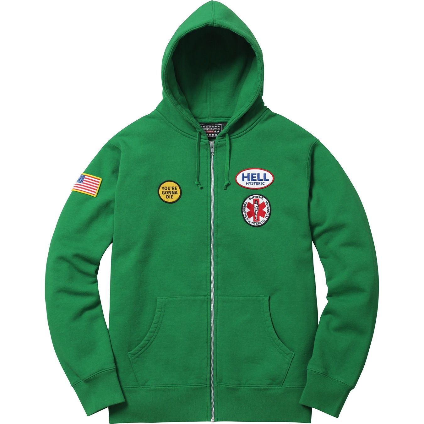 Supreme/HYSTERIC GLAMOUR Patches Zip Up Sweatshirt view 8